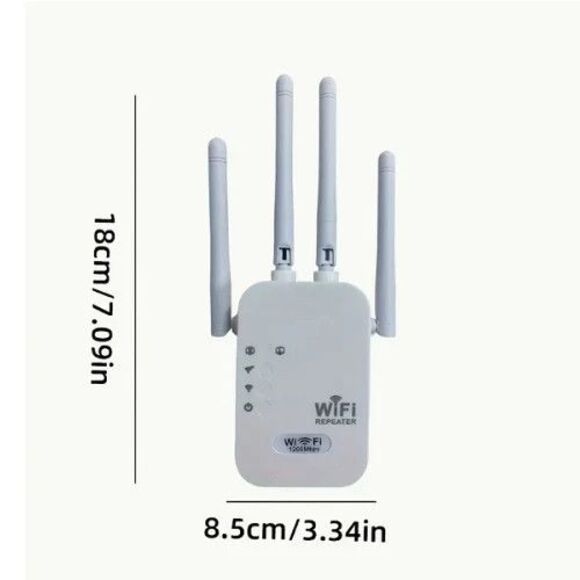 1200Mbps WiFi Range Extender Repeater Wireless Amplifier Router Signal Booster - Picture 8 of 9